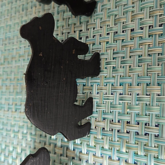 Black Bear metal Napkin Rings - Picture 5 of 7